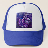 Whimsical Floral Bunny Rabbit Personalized キャップ (正面)