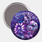 Whimsical Floral Bunny Rabbit Personalized マグネット (正面/裏面)