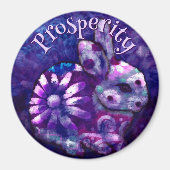 Whimsical Floral Bunny Rabbit Personalized マグネット (正面)