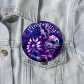 Whimsical Floral Bunny Rabbit Personalized 缶バッジ (インサイチュ)