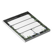 Whimsical Floral Daily Planner ノートパッド (アングル)