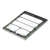 Whimsical Floral Daily Planner ノートパッド (回転)