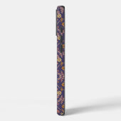 Whimsical Floral Design with Vines on Purple Back Case-Mate iPhoneケース (裏面 / 左)