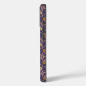 Whimsical Floral Design with Vines on Purple Back Case-Mate iPhoneケース (裏面 / 左)