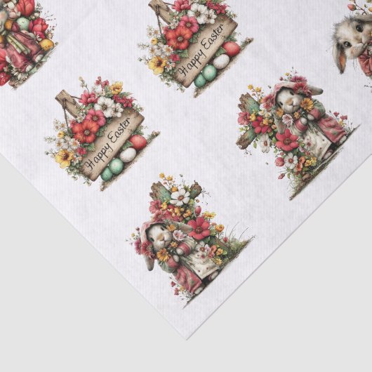 Whimsical Floral Easter for Shells  Decoupage 薄葉紙 (詳細)