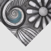 Whimsical Floral Grayscale Black White Decoupage 薄葉紙 (詳細)