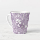 Whimsical Floral Latte Mug カフェラテマグ (左アングル)