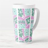 Whimsical Floral Mom  カフェラテマグ (右アングル)