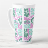 Whimsical Floral Mom  カフェラテマグ (左アングル)