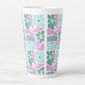 Whimsical Floral Mom  カフェラテマグ (正面)