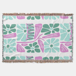 Whimsical Floral Mom  スローブランケット