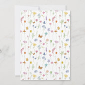 Whimsical Floral Save the Date Card セーブザデート (裏面)