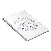 Whimsical Floral Soul Quote Line Art ノートブック (右側)