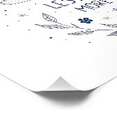 Whimsical Floral Soul Quote Line Art フォトプリント (角)