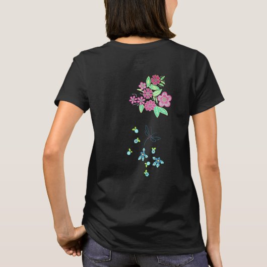 Whimsical Floral T-Shirt Tシャツ (裏面)
