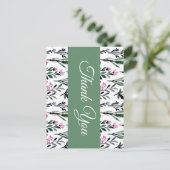 Whimsical Floral Watercolor Wedding ポストカード (スタンド正面)