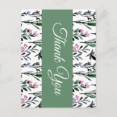 Whimsical Floral Watercolor Wedding ポストカード (正面)