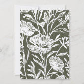 Whimsical Floral Wedding 招待状 (裏面)