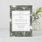 Whimsical Floral Wedding 招待状 (スタンド正面)