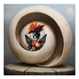 Whimsical Flower Fairy ポスター