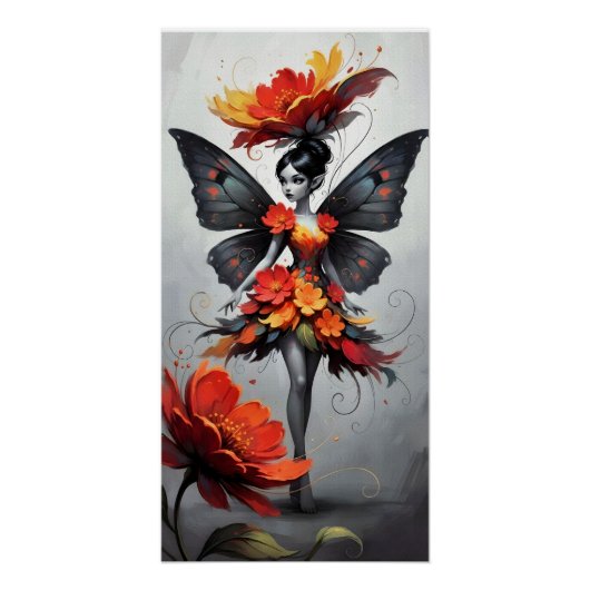 Whimsical Flower Fairy ポスター (正面)
