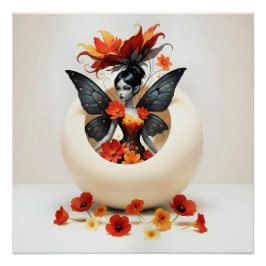 Whimsical Flower Fairy ポスター