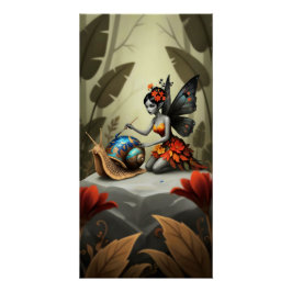 Whimsical Flower Fairy ポスター