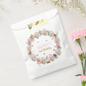 Whimsical flower fairy garden 2nd birthday フェイバーバッグ (封をした状態)