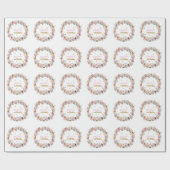 Whimsical flower fairy garden 2nd birthday ラッピングペーパー (フラット)