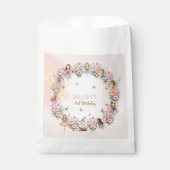 Whimsical flower fairy garden 3rd birthday  フェイバーバッグ (正面)