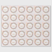 Whimsical flower fairy garden 4th birthday  ラッピングペーパー (フラット)