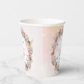 Whimsical flower fairy garden 5th birthday  紙コップ (右)