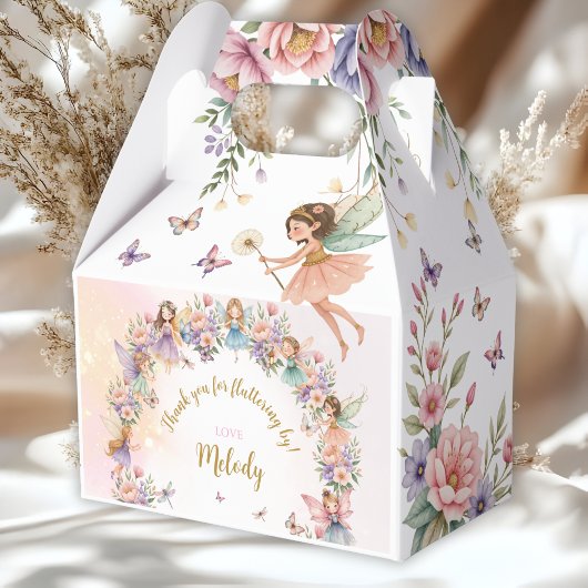Whimsical flower fairy garden birthday フェイバーボックス