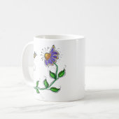 Whimsical Flower Mug コーヒーマグカップ (正面左)