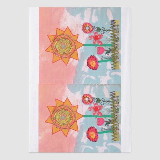 Whimsical Flowers  薄葉紙 (正面)