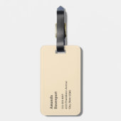 Whimsical Flowers in a Planter Pot Cute ラゲッジタグ (裏面縦)