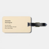 Whimsical Flowers in a Planter Pot Cute ラゲッジタグ (裏面横)