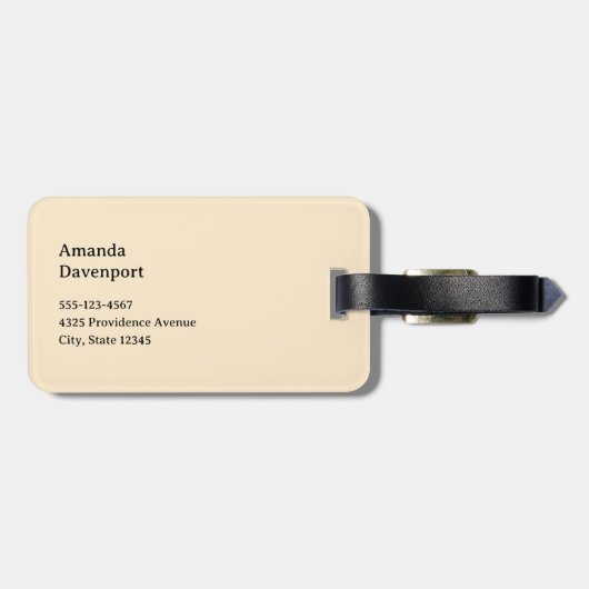 Whimsical Flowers in a Planter Pot Cute ラゲッジタグ (裏面横)