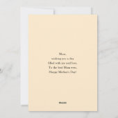 Whimsical Flowers in a Planter Pot Mother's Day シーズンカード (裏面)