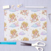 Whimsical Flying Cupids in Blue Sky Fantasy 薄葉紙 (クラフト)