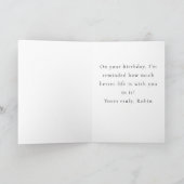 Whimsical Folk Art Cats Custom Message birthday  カード (内部)