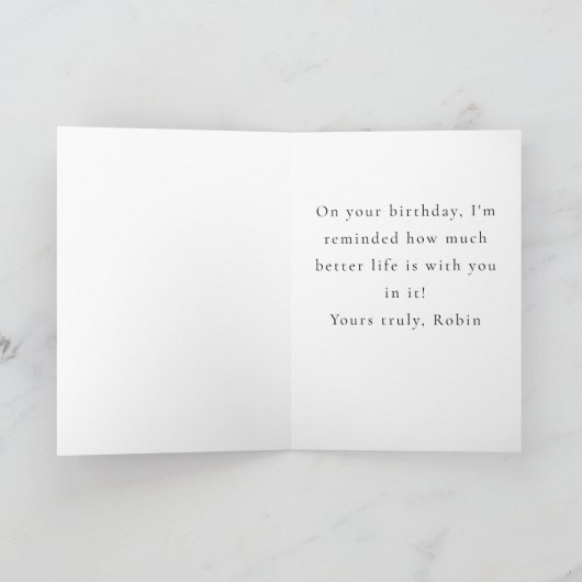 Whimsical Folk Art Cats Custom Message birthday  カード (内部)