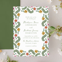 Whimsical Folk Art Floral Wedding