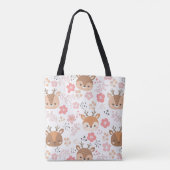 Whimsical Folk Art Hedgehog for Nursery トートバッグ (裏面)