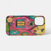 Whimsical Folk Art Houses iPhoneケース (裏面横)