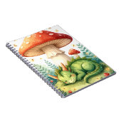Whimsical Forest Dragon Notebook ノートブック (右側)