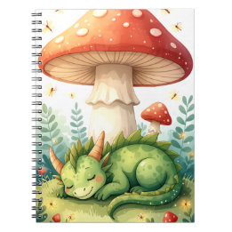 Whimsical Forest Dragon Notebook ノートブック