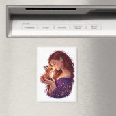 Whimsical Forest Fox マグネット (インサイチュ (食洗機))