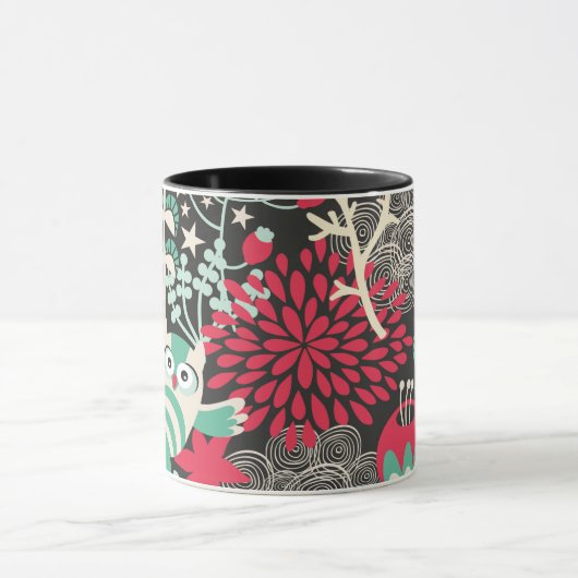 Whimsical Forest Owl マグカップ (中央)