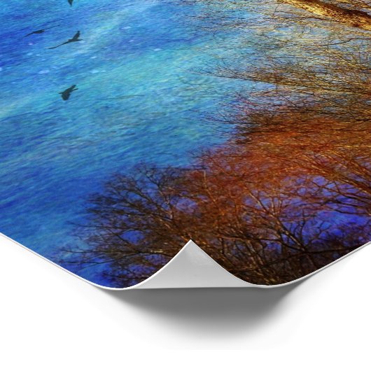 Whimsical Forest Scene ポスター (角)